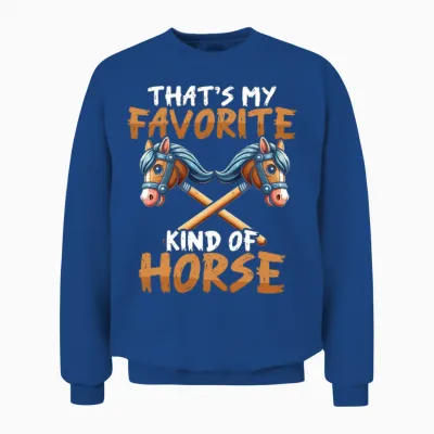 Funny Hobby Horsing Cute Hobby Horse for Girls Unisex Sweatshirt - Royal