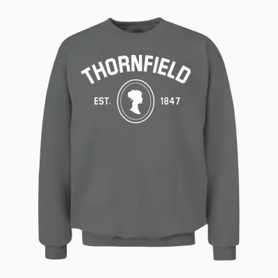 Jane Eyre Charlotte Bronte Thornfield 1847 - Book Unisex Sweatshirt - Graphite Heather