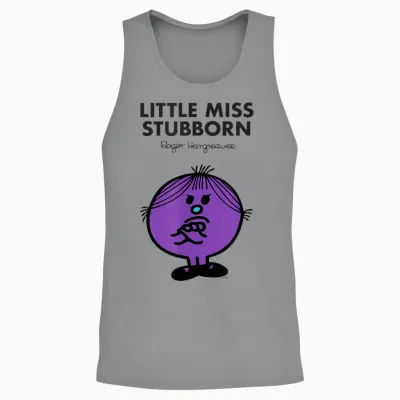 Mr. Men Little Miss Stubborn Unisex Tank Top - Sport Grey