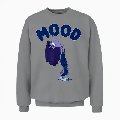Disney Pixar Inside Out 2 Mood Ennui Bored Retro Shot Unisex Sweatshirt - Sport Grey