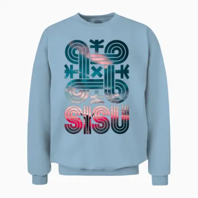 Sisu Finnish Suomi Finland Hannunvaakuna Symbol Su Unisex Sweatshirt - Light Blue