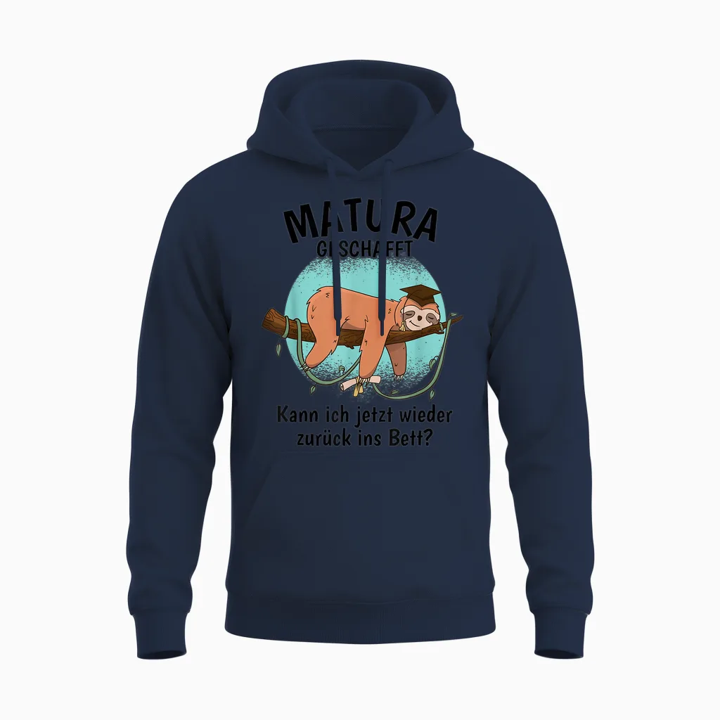 Matura Geschafft 2026 Maturaabschluss Unisex Hoodie in Navy
