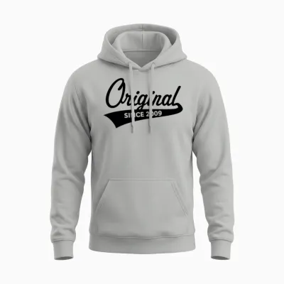 Original Since 2009 (year of Birth, Birthday / B) Unisex Hoodie - Ash