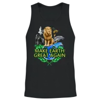 Mega - Make Earth Great Again Unisex Tank Top - Black – 2