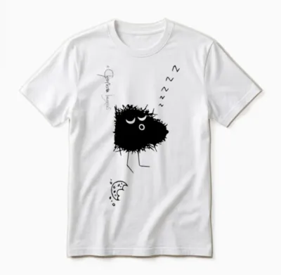 Woolly Beastie Fully Fed - Bestiolus Lanosus Unisex T-Shirt - White