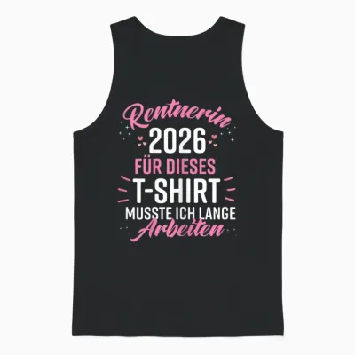 Retirement 2026 Retirement Pension Decoration Pensioner 2026 Unisex Tank Top - Black