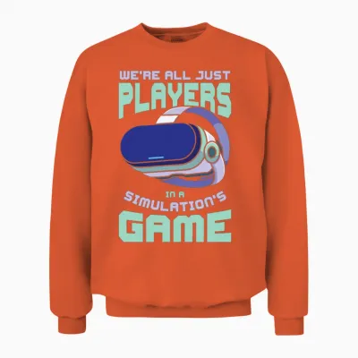 Simulation Gaming Science Fiction Video Games Unisex Sweatshirt - Orange
