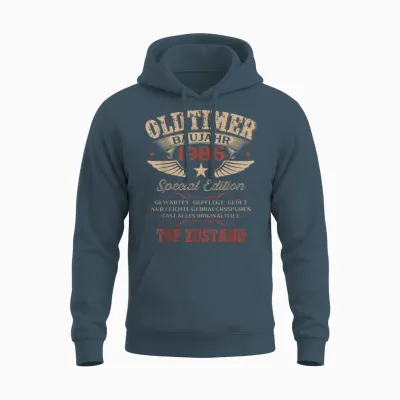 Geschenk Zum 40. Geburtstag Jahrgang 1986 Oldtimer Lustiges Unisex Hoodie - Dark Heather