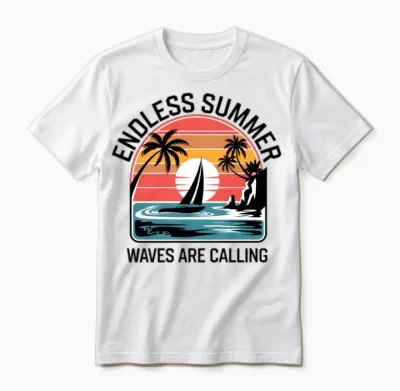 Waves Are Calling 2 Unisex T-Shirt - White