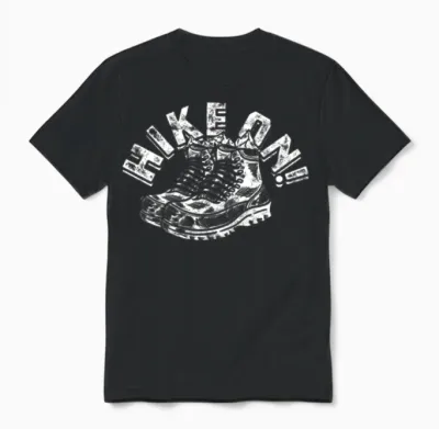 Hike On! - Hiking Unisex T-Shirt - Black