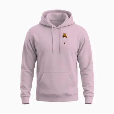 Crested Gecko Pocket Cute Exotic Lizard Reptile Pet Lover Unisex Hoodie - Light Pink