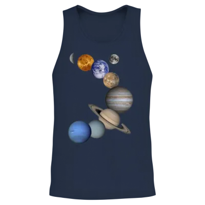 Solar System 2 Unisex Tank Top - Navy