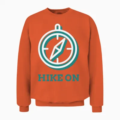 Hike on Hiking Unisex Sweatshirt - Orange