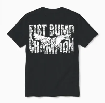 Fist Bump Champion - Fist Unisex T-Shirt - Black