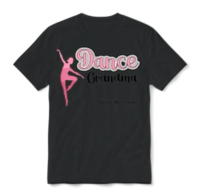 Funny Dance Grandma I Bring the Snacks Unisex T-Shirt - Black