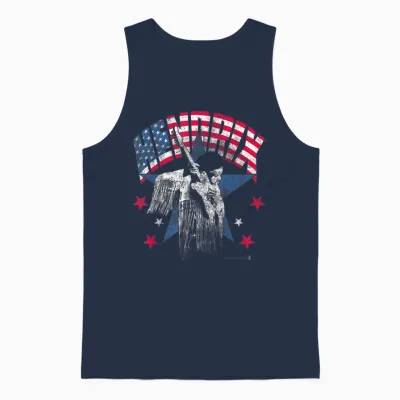 Jimi Hendrix Patriot Unisex Tank Top - Navy