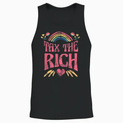 Tax the Rich! Fan Item Left Merch Heidi Reichinnek Unisex Tank Top - Black