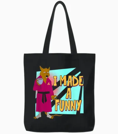 Splinter - I Made a Funny Tote Bags - Black