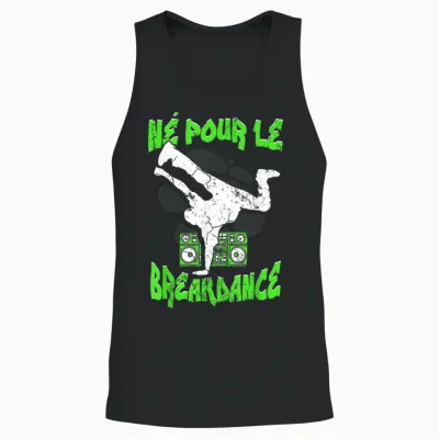 Hip Hop Breakdancer Breakdance Dance Child Boy T-Shirt, Black, S Unisex Tank Top - Black