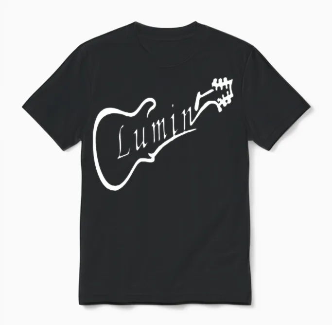 Lumin Official Logo Fan Merch Unisex T-Shirt in Black