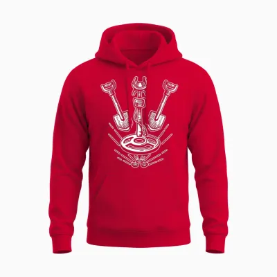 Gold Mining Miner Unisex Hoodie - Red