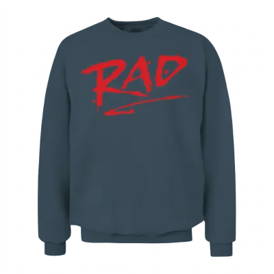 Rad 1980s Classic Bmx Movie Cool Retro Cru Jones B Unisex Sweatshirt - Dark Heather