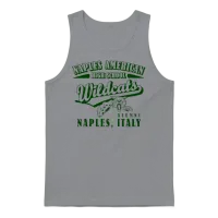 Naples American High School Wildcats Alumni Green Unisex Tank Top - Sport Grey – 1