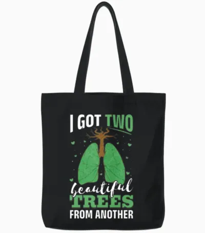 Lungs Operation Donor Lung Transplantation Tote Bags - Black