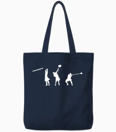 Silhouette, Three Events Tote Bags - Navy
