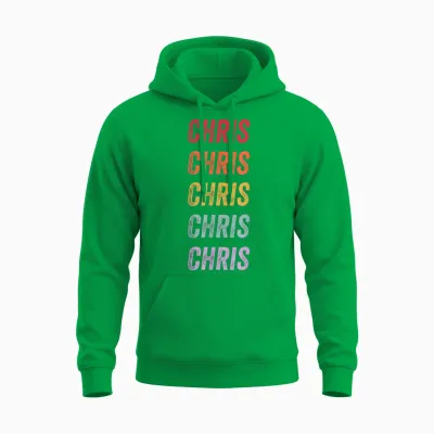 Chris T-Shirt, Black, S Unisex Hoodie - Irish Green