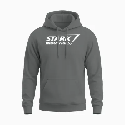 Marvel Iron Man Stark Industries Logo Unisex Hoodie - Graphite Heather