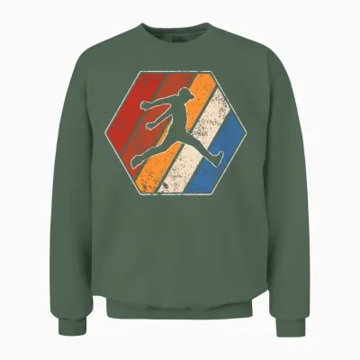 Parkour Retro Unisex Sweatshirt - Military Green