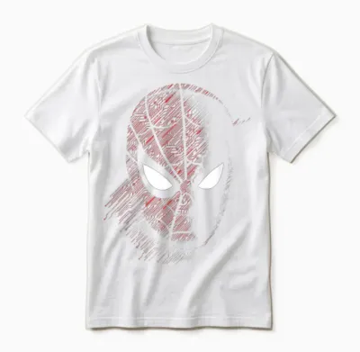 Marvel Spider-Man: Far from Home Close Up T-Shirt Small Unisex T-Shirt - White