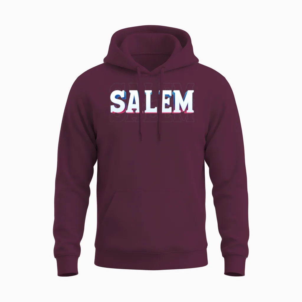 Retro - Salem Unisex Hoodie in Maroon