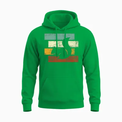 Squirrel Retro Unisex Hoodie - Irish Green