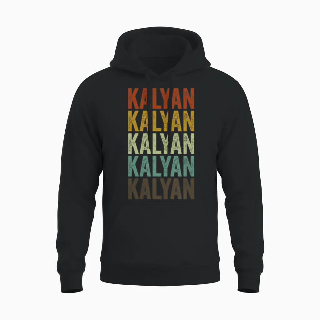Kalyan India Retro Vintage Unisex Hoodie - Black