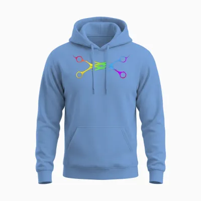 Ciseaux Lesbienne Equal Rights Lgbt Gay Pride Couple Lesbienne Unisex Hoodie - Carolina Blue