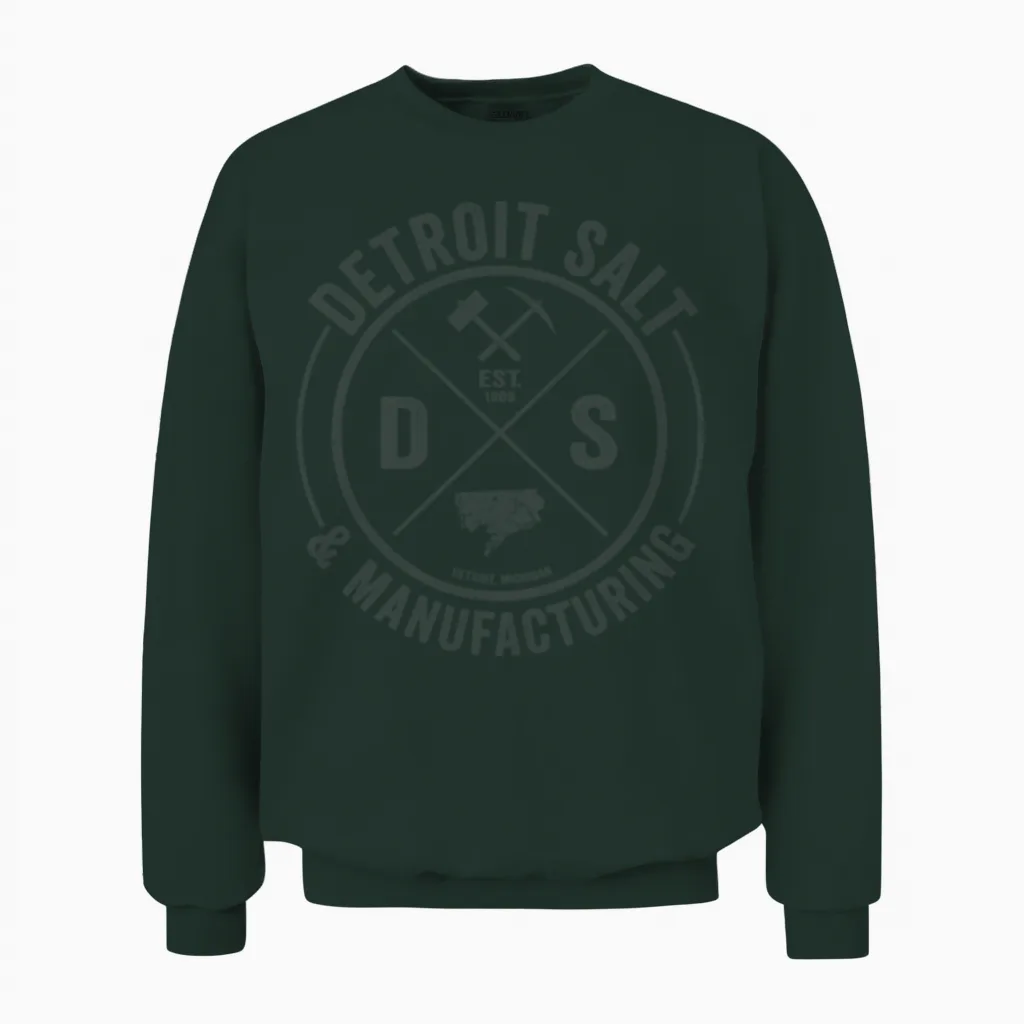 Detroit Salt & Manf. Unisex Sweatshirt in Forest