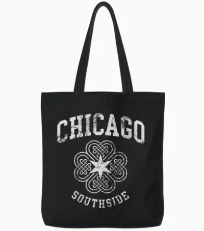 Chicago Southside Irish St Patricks Day Tote Bags - Black