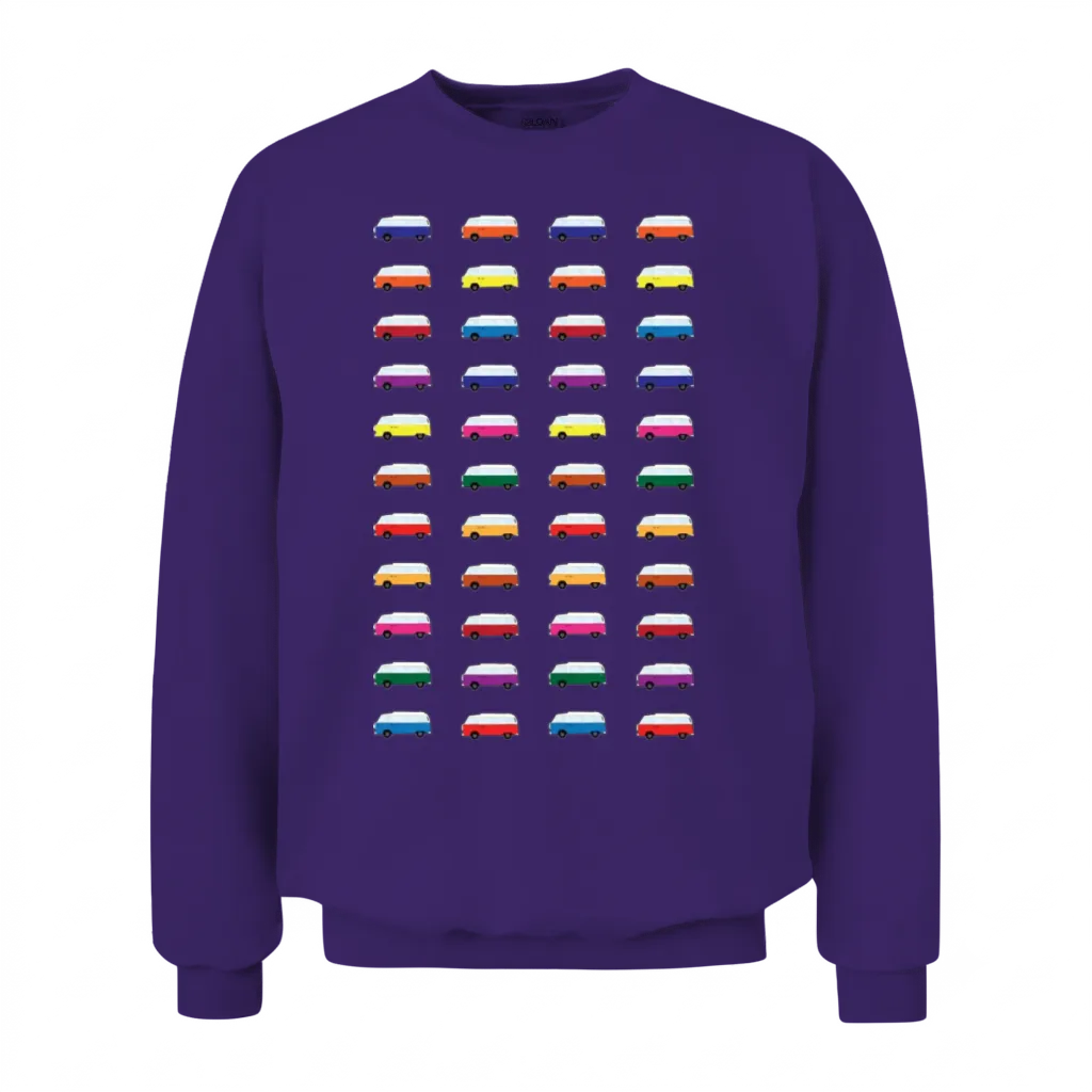 Pop Art Retro Unisex Sweatshirt - Purple