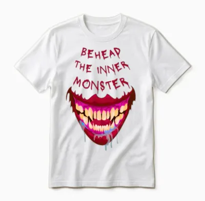 Monster Funny Cute Unisex T-Shirt - White