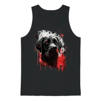 Labrador Dog Lovers Unisex Tank Top - Black – 1