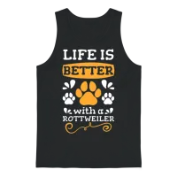Fighting Dog Dog Lover Mistress Puppy Unisex Tank Top - Black – 1