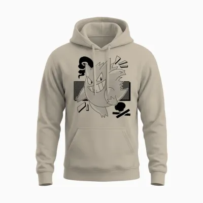 Pokémon - Gengar Manga Unisex Hoodie - Sand