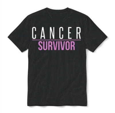 Cancer Survivor Unisex T-Shirt - Black