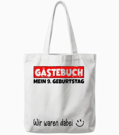 Gästebuch, Wir Waren Dabei, Mein 9. Geburtstag Tote Bags - White