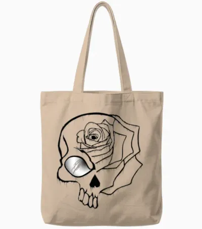 Merch P K Logo Tote Bags - Natural