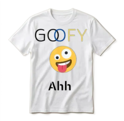 Funny Goofy Ahh Unisex T-Shirt - White