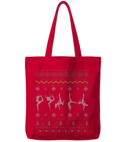 Pole Dance Ugly Tote Bags - Red