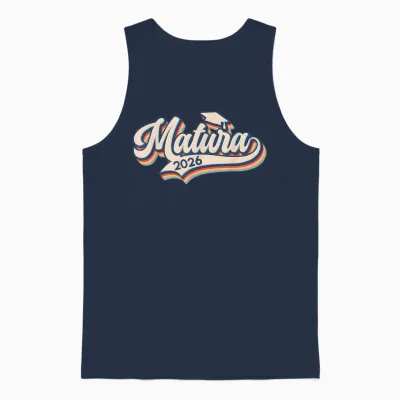 Matura 2026 Maturanten Vintage Matura Abschluss Unisex Tank Top - Navy